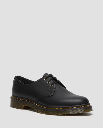 Black Women's Dr Martens Vegan 1461 Felix Oxfords Shoes | CA 384LIS